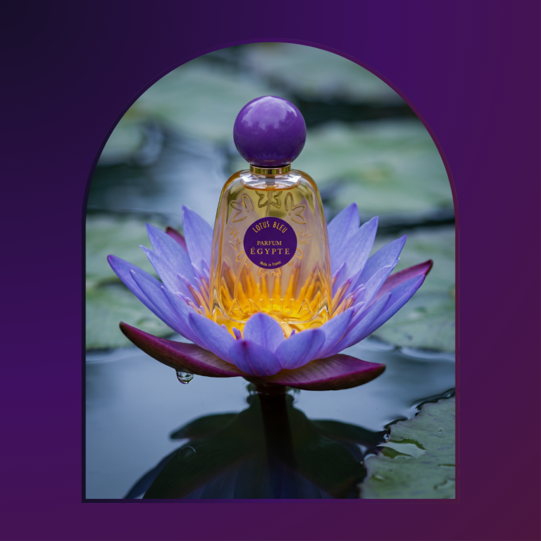 Flacon du parfum Lotus Bleu d’ANUJA PARIS, Parfum Égypte.