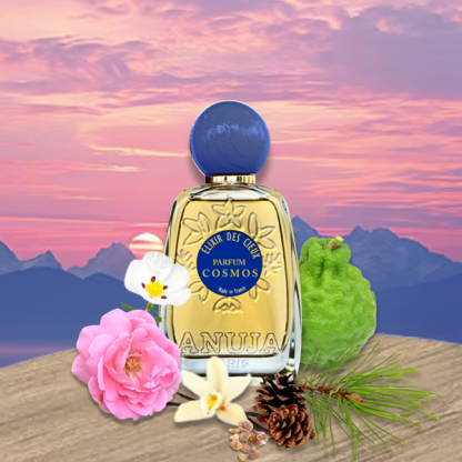 Parfum Élixir des cieux avec les principaux ingrédients