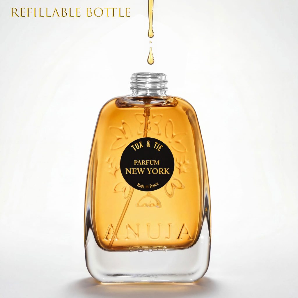 REMPLISSAGE À LA DEMANDE choisissez la quantité remplissage désirée de 20ml à 100ml - Parfum TUX & TIE Parfum New York ANUJA PARIS