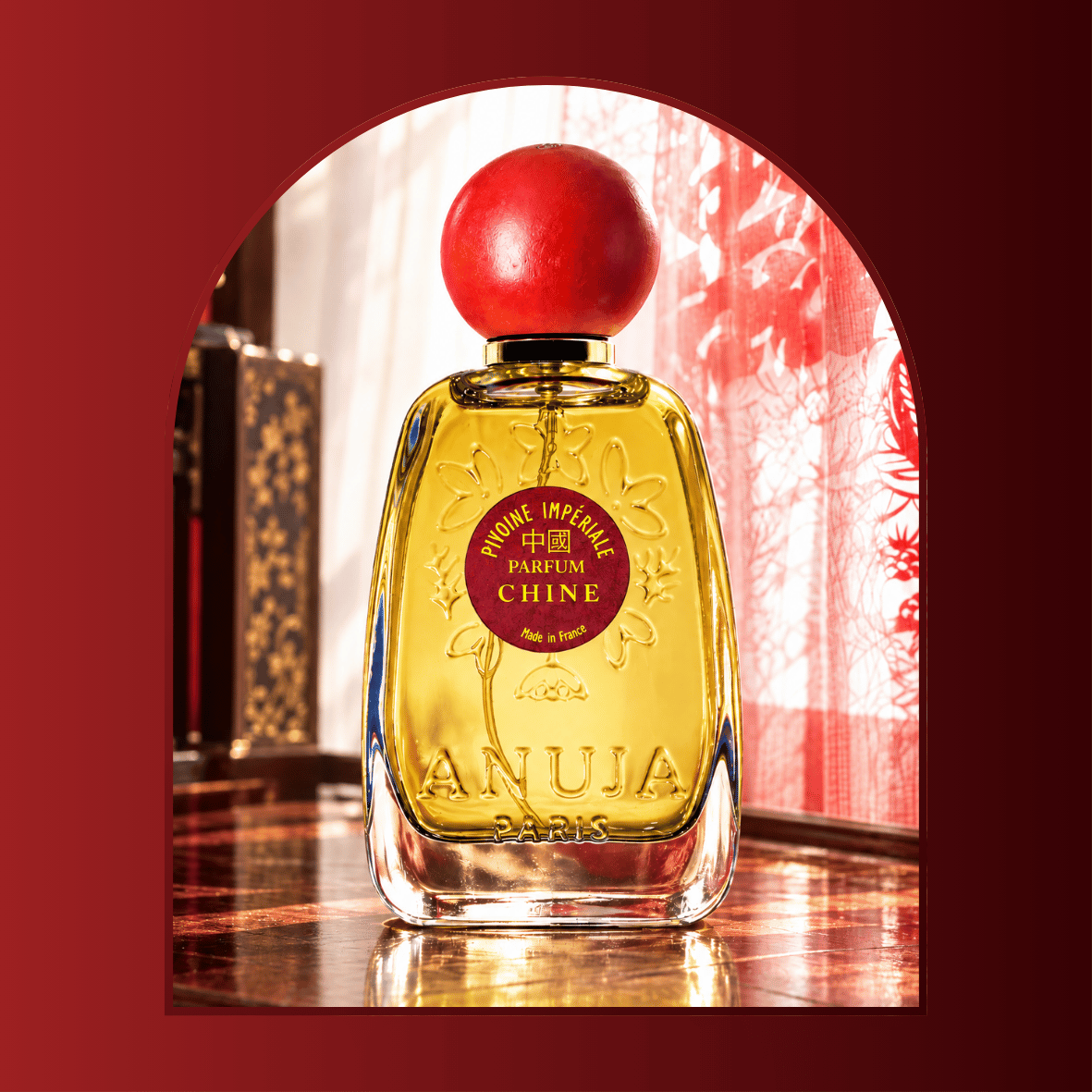 Eau de parfum Pivoine Impériale – Chine en flacon de 100 ml, Anuja Paris